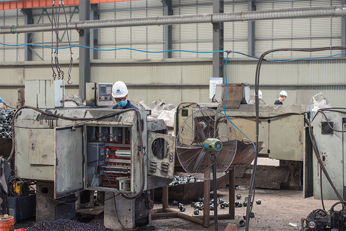 湘潭网架配件-锥头加工车间